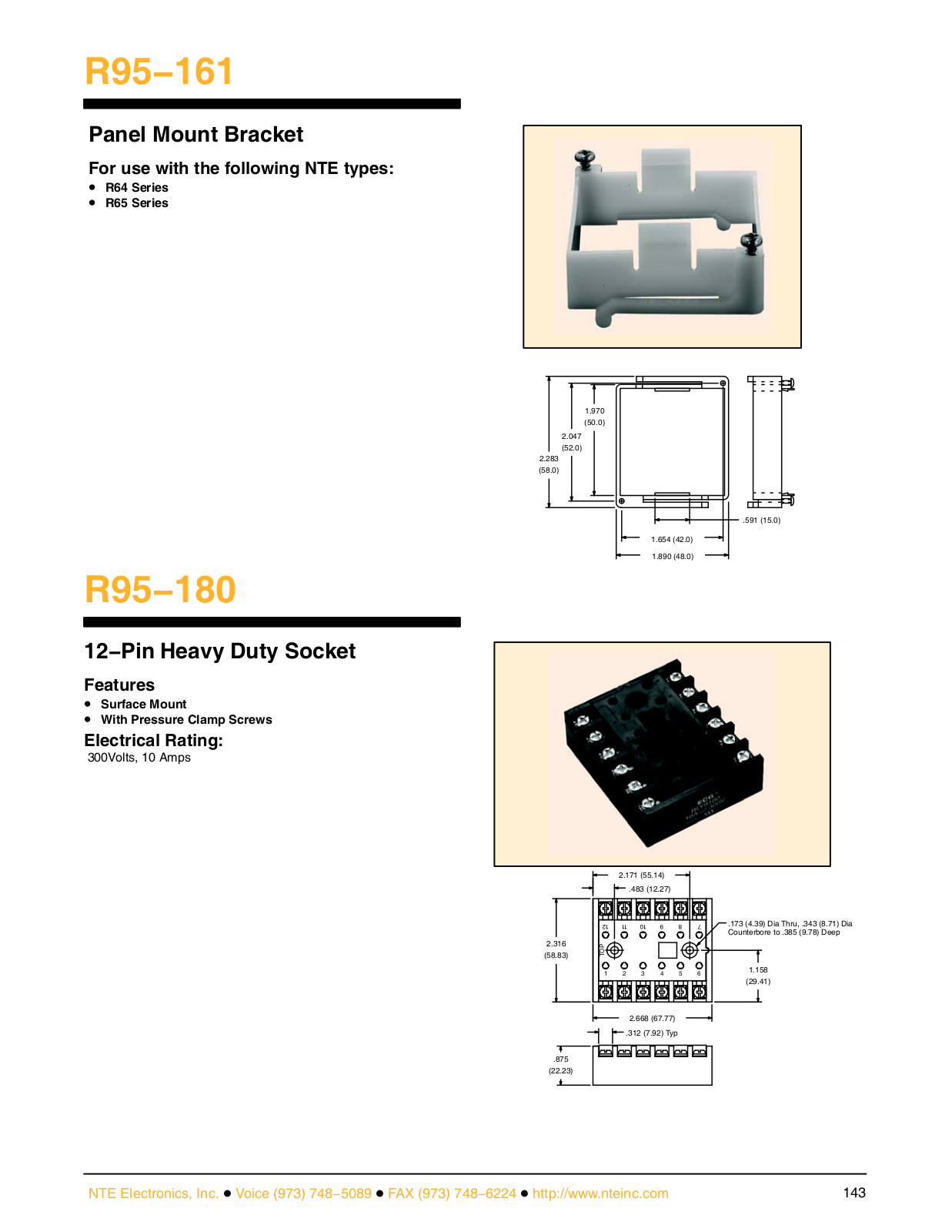 Datasheet R95 Datasheet (NTE Electronics) - ManualMachine.com