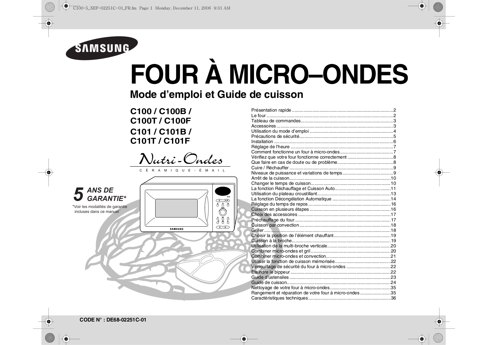 SAMSUNG C100-5 User Manual