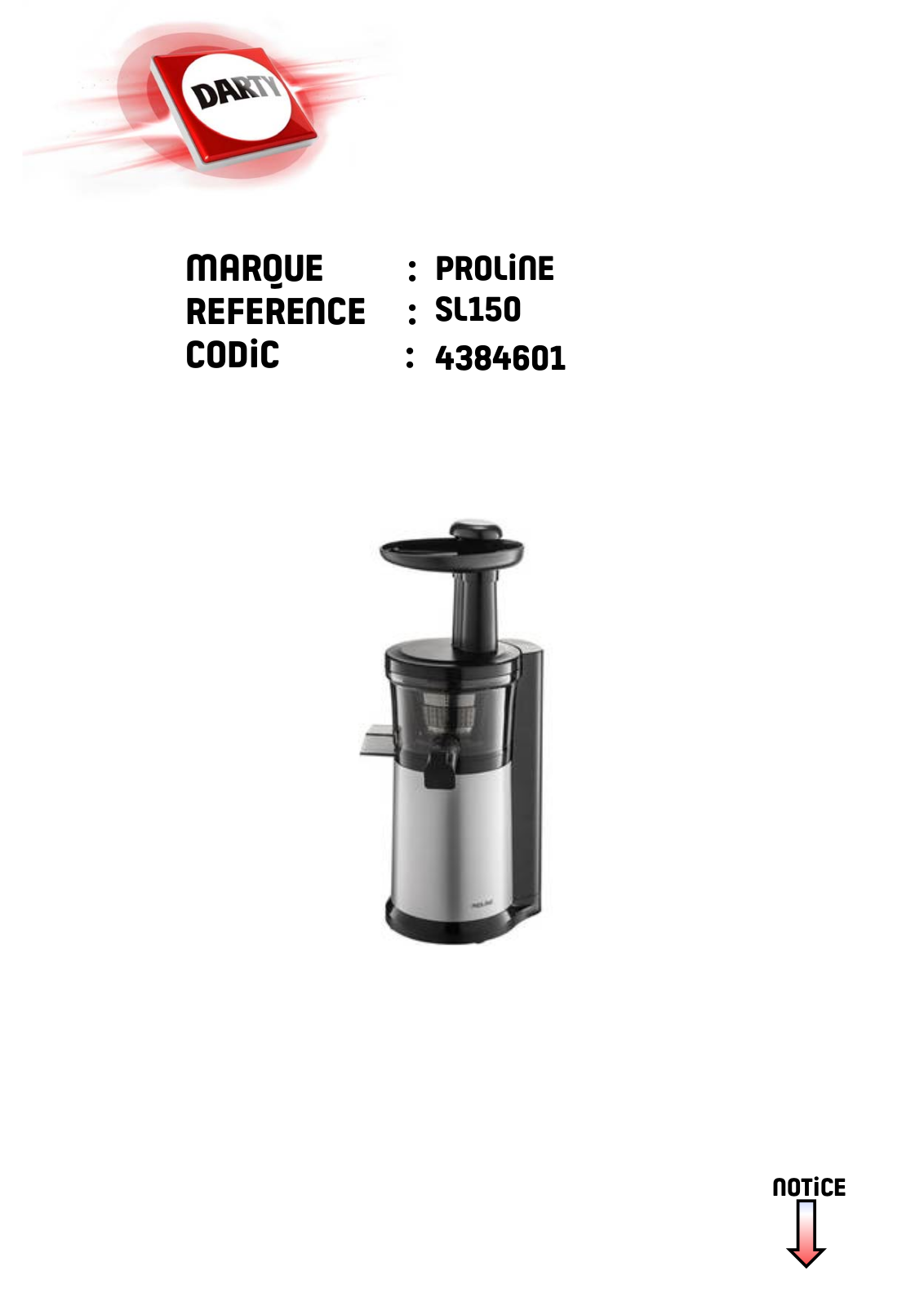 Proline SL150 User Manual