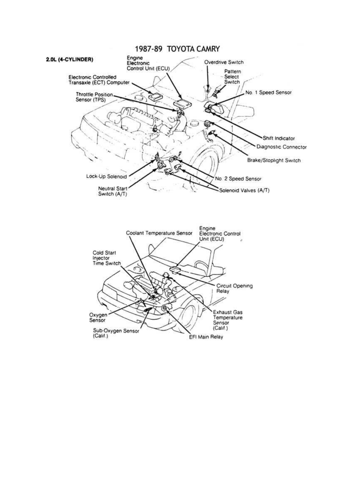 Toyota Camry 2-11 esqtoy003 Diagram