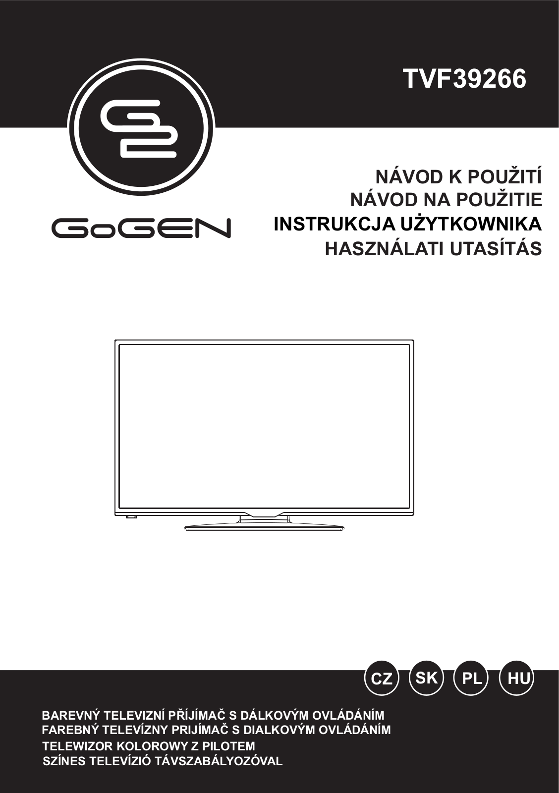 GoGEN TVF 39266 User Manual