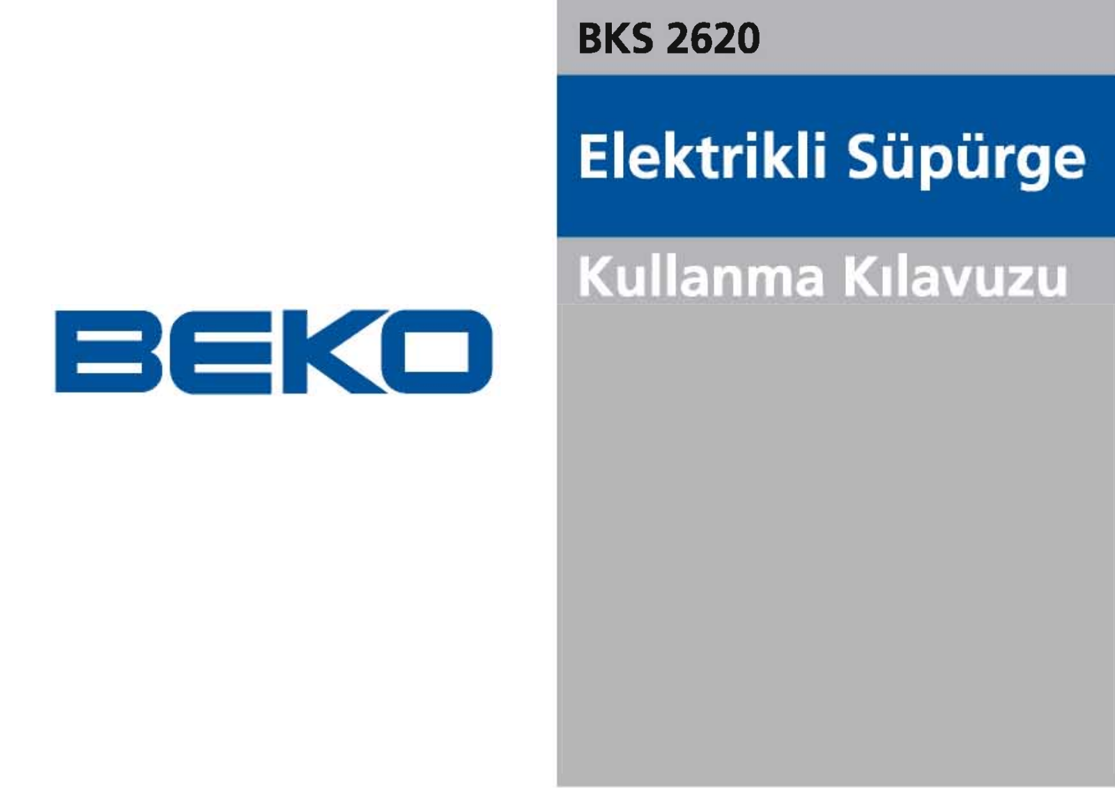 Beko BKS 2620 User Manual