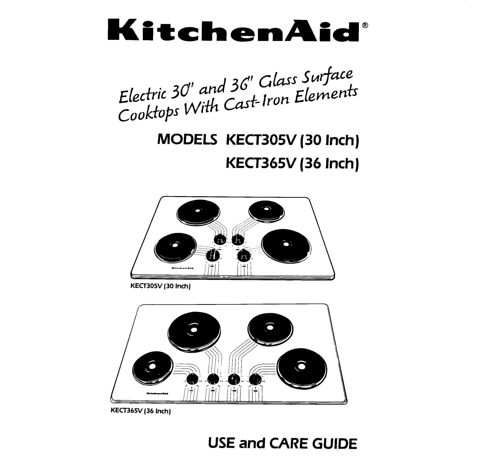 KitchenAid KECT365V, KECT305V User Manual