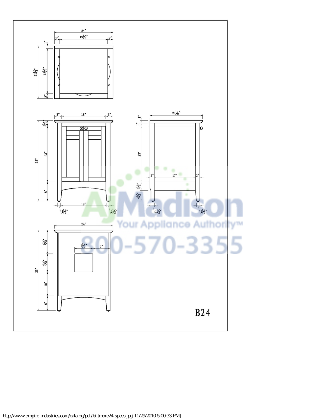 Empire Industries B24W Specs