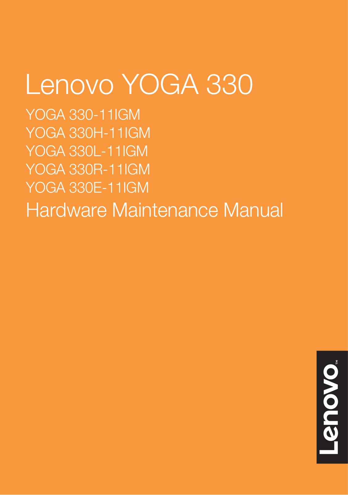 Lenovo 330H-11IGM, 330L-11IGM, 330R-11IGM, 330E-11IGM, 330-11IGM User Manual
