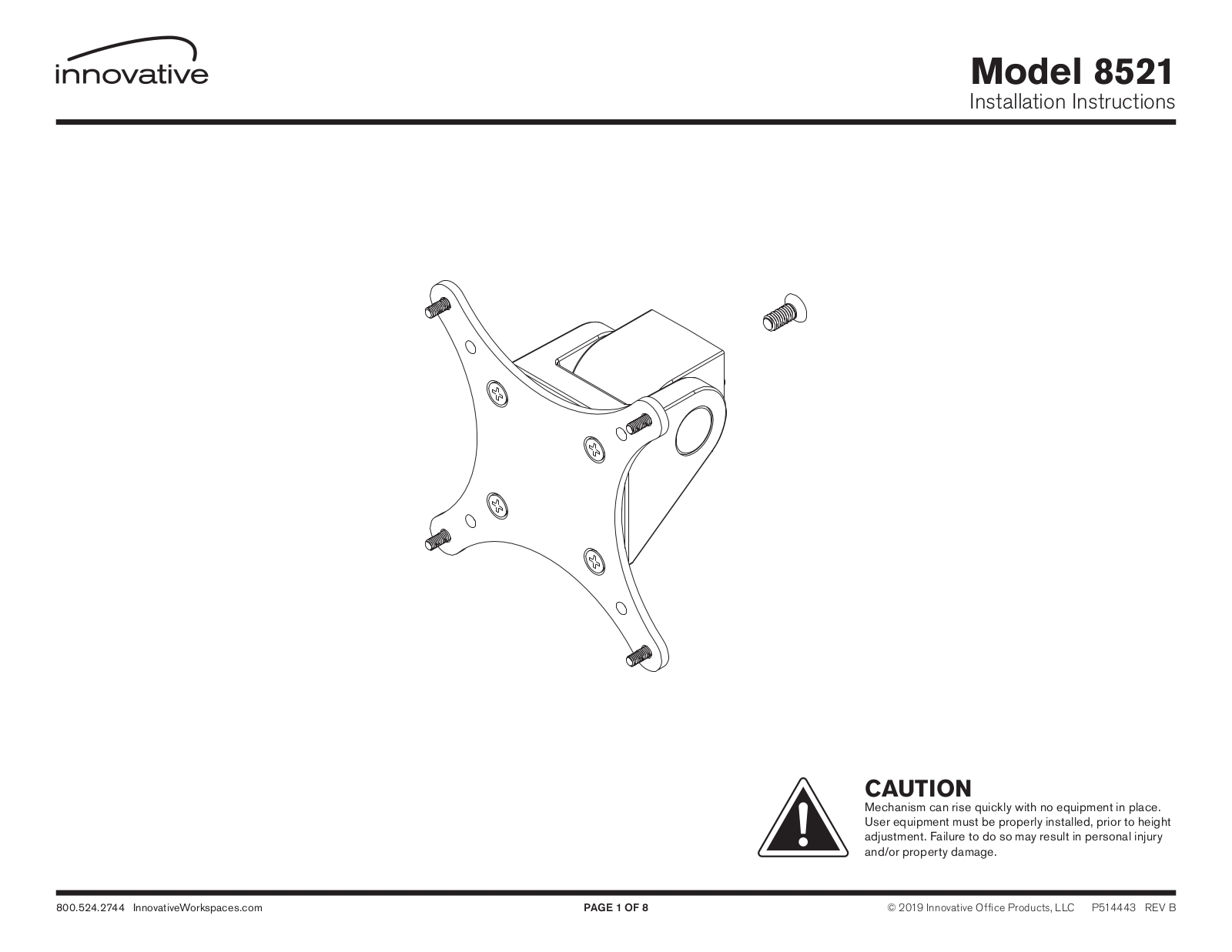 Innovative 8521 Installation Instructions Manual - ManualMachine.com