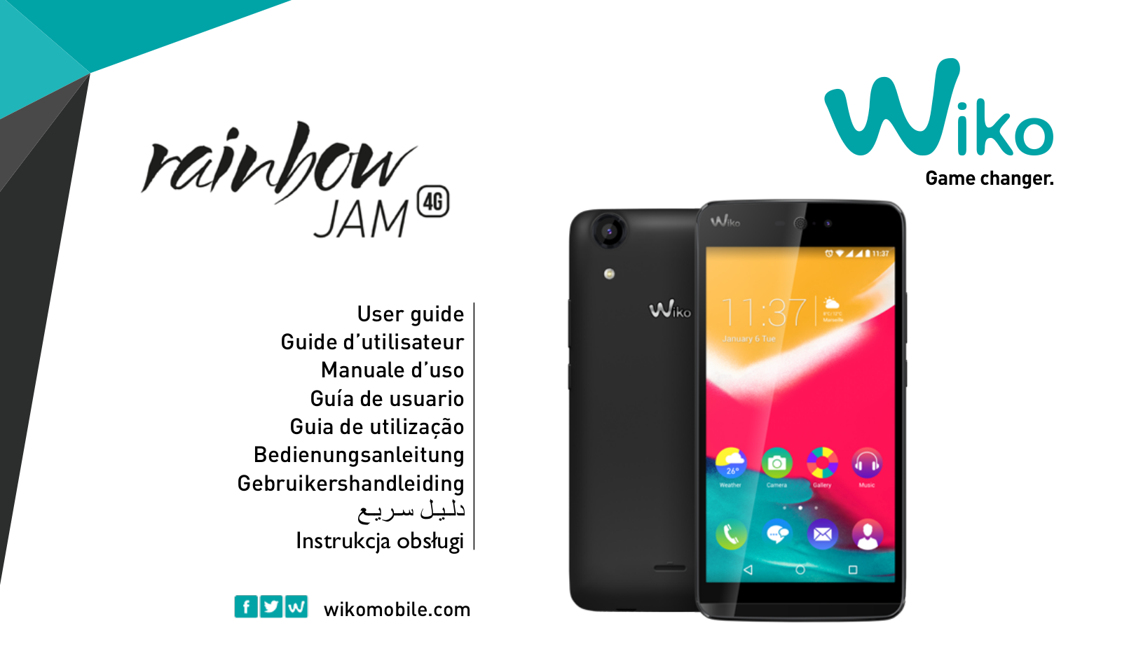 Wiko Rainbow Jam 4G User Guide