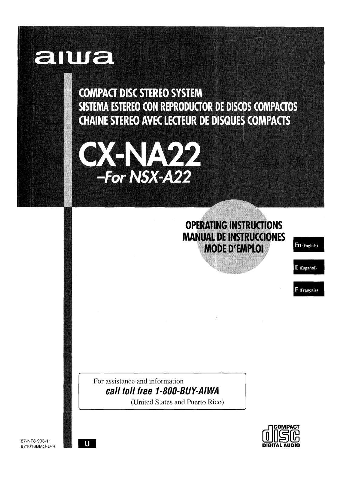 Aiwa NS-XA22 Owners Manual