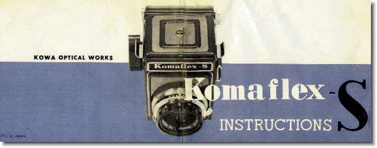 Kowa Komaflex S Instruction Manual