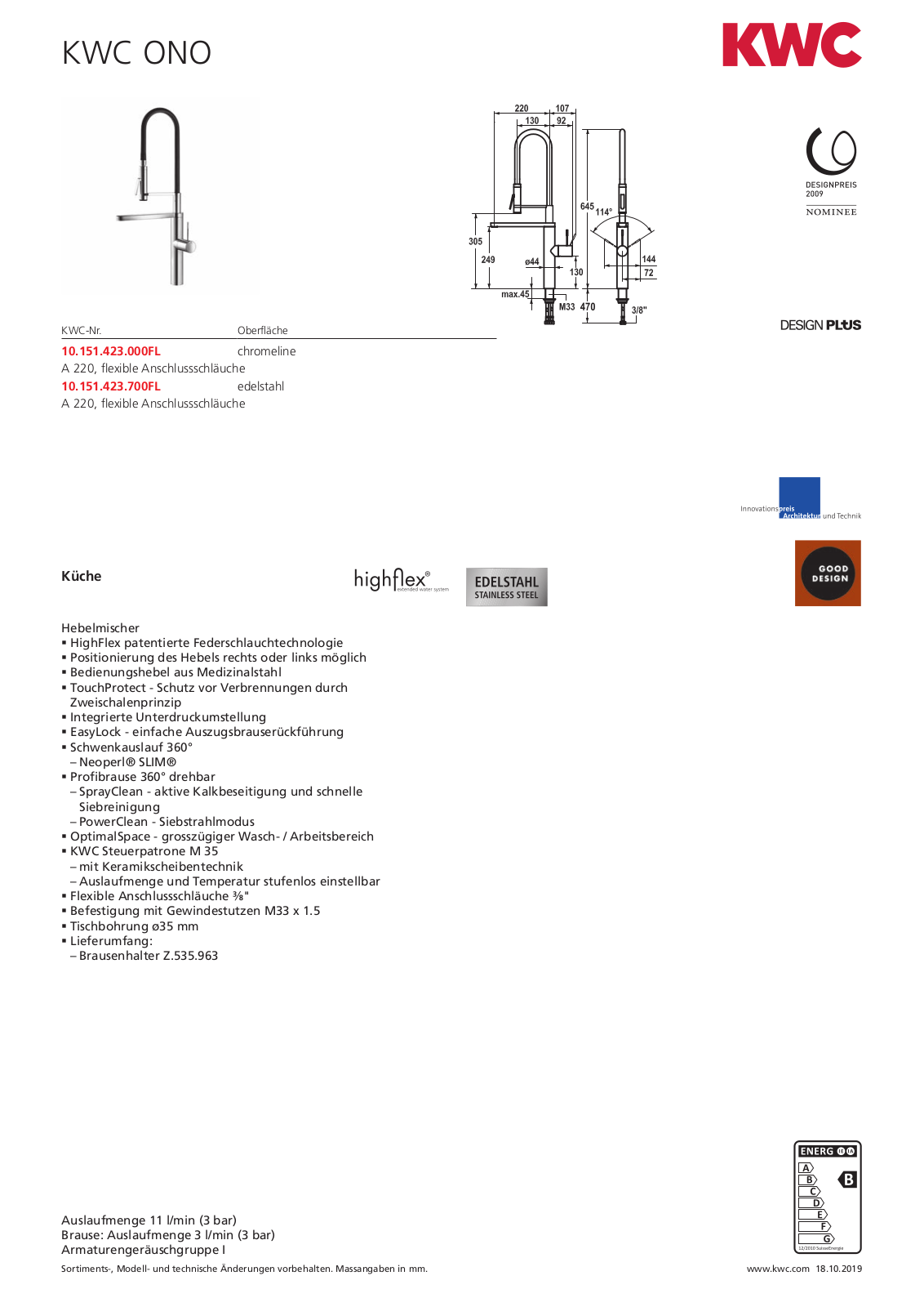 Franke 10.151.423.000FL Service Manual