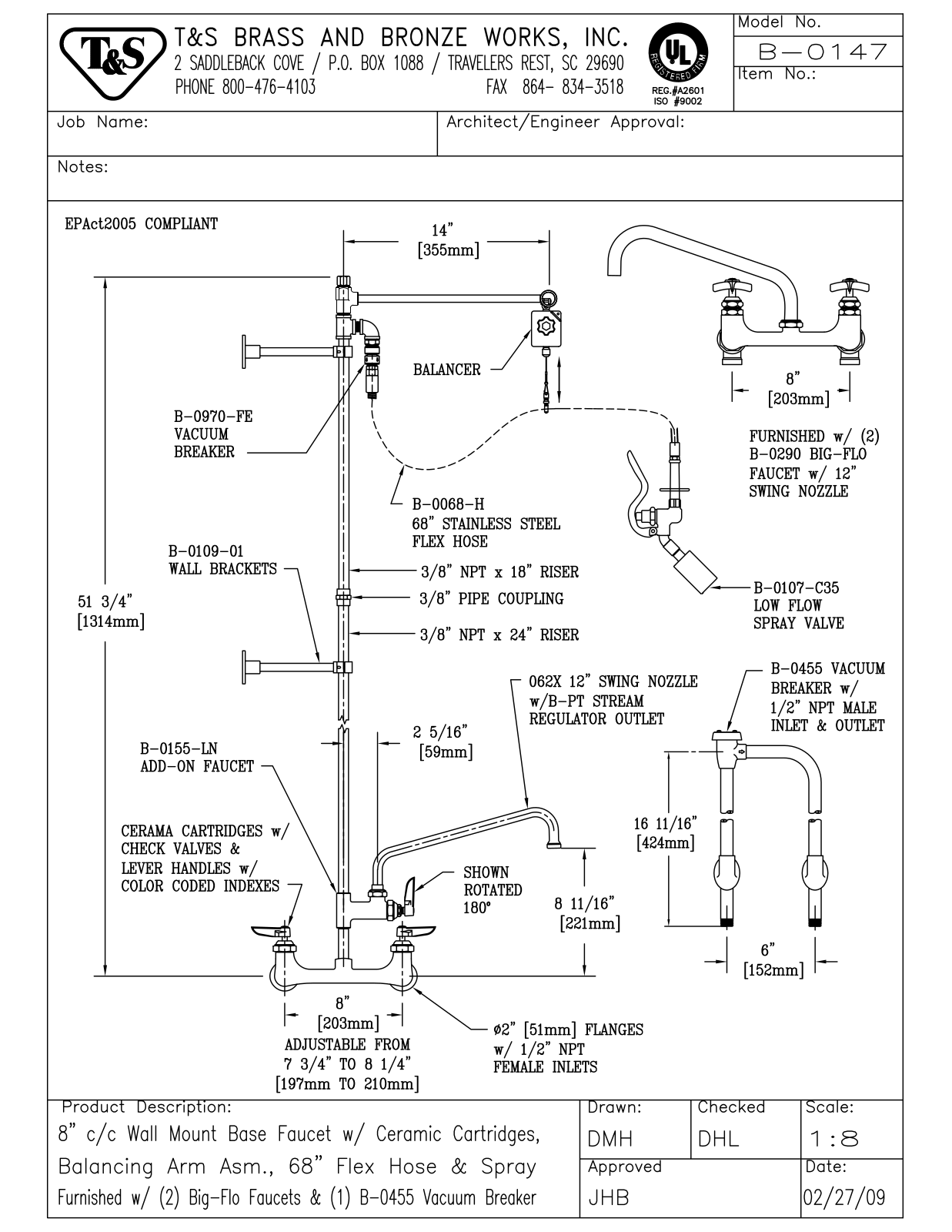 T & S Brass & Bronze Works B-0147 General Manual