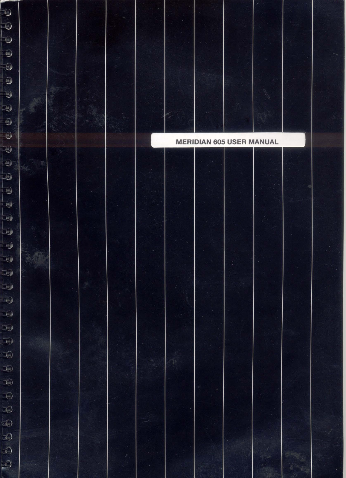 Meridian 605 User Manual