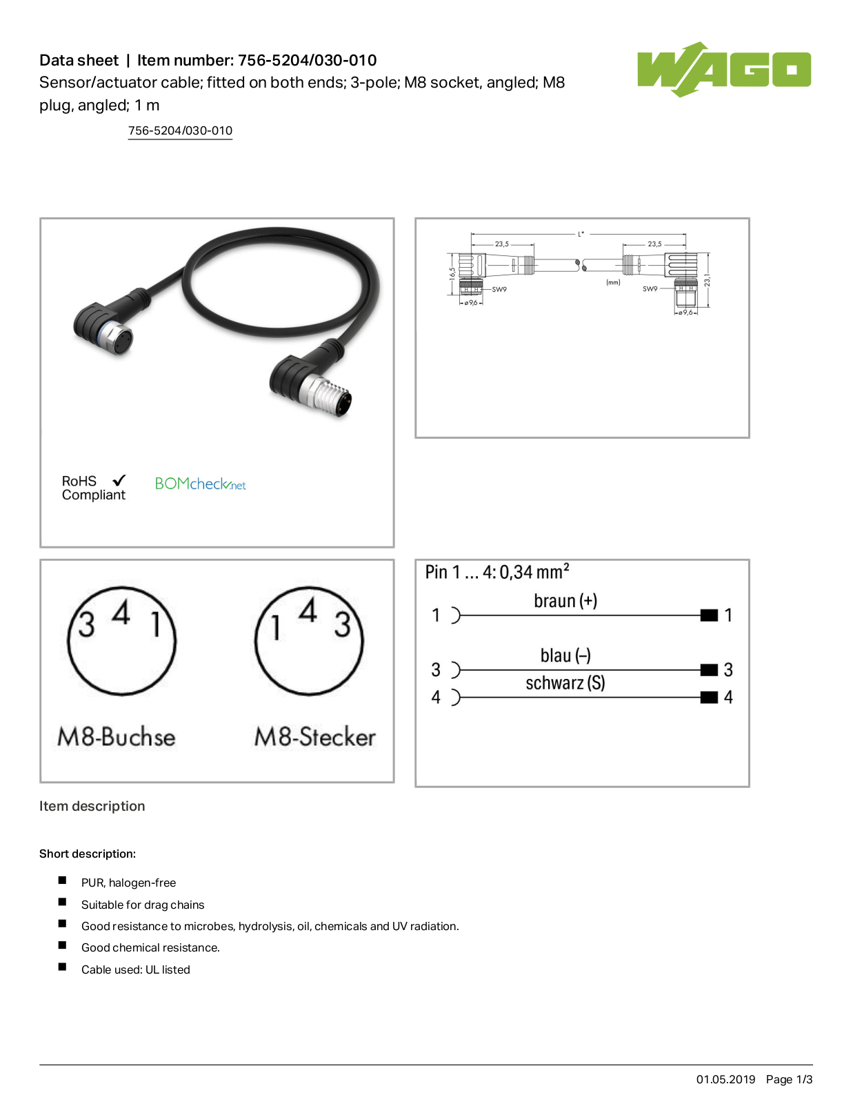 Wago 756-5204/030-010 Data Sheet