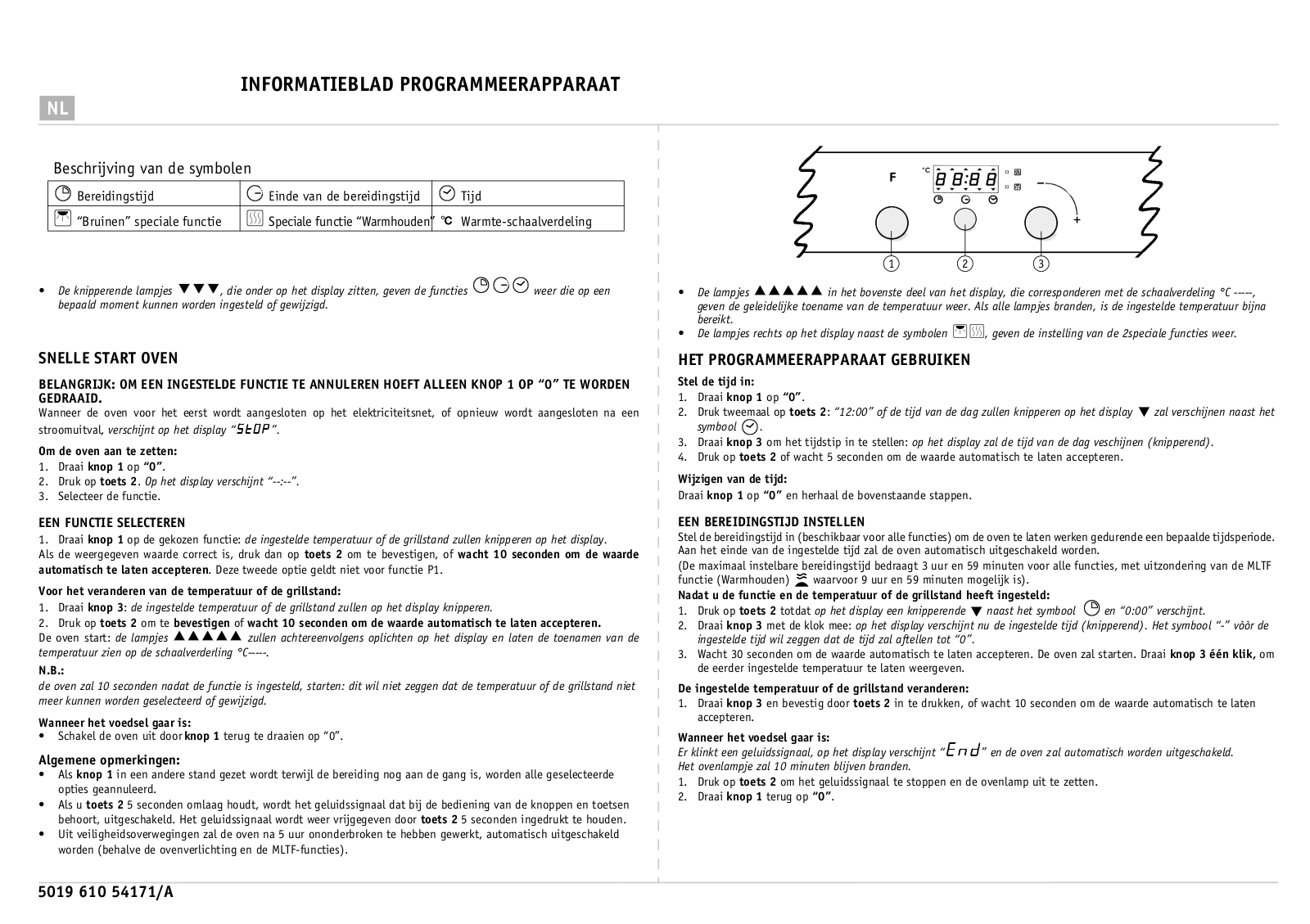 Whirlpool EMZD 5460/01 BR INSTRUCTION FOR USE