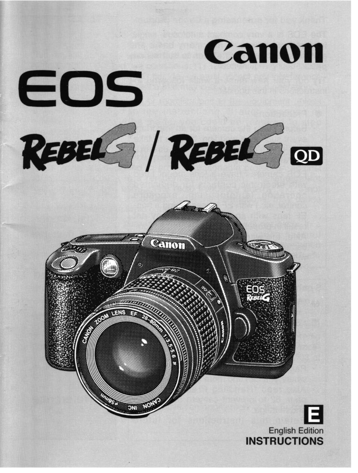 Canon EOS Rebel G User Manual