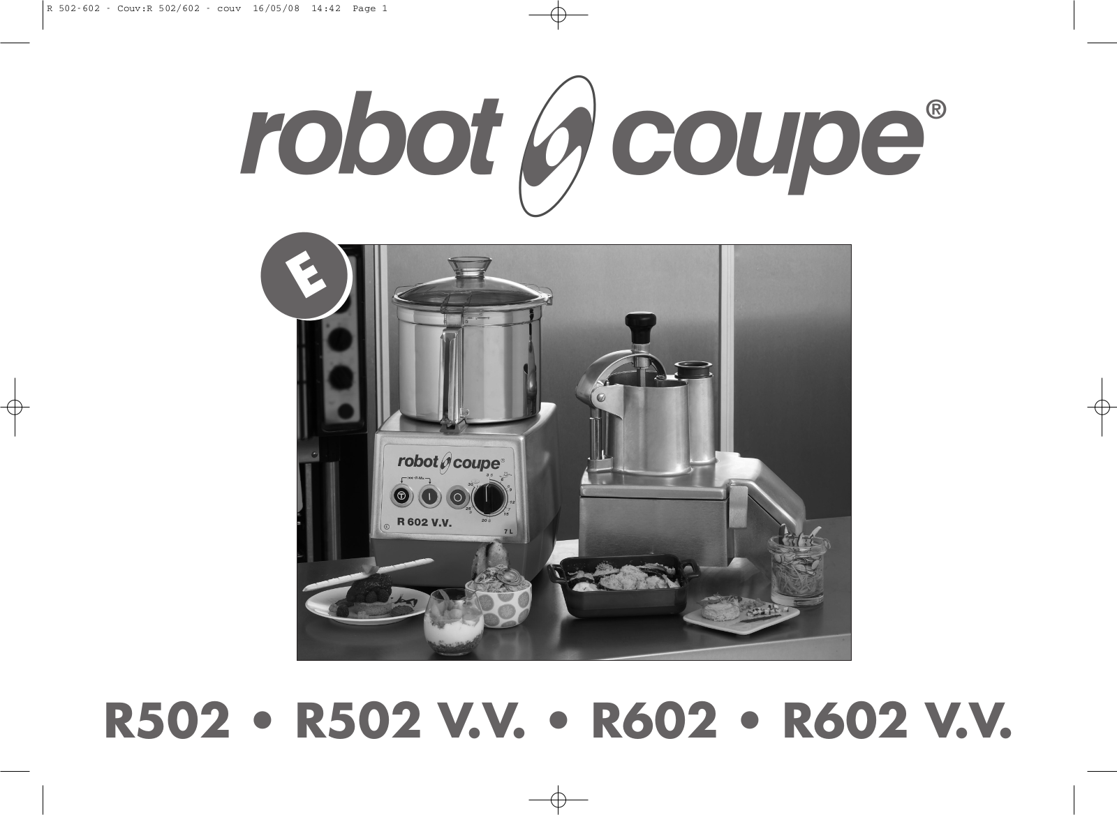 Robot coupe R502 User Manual