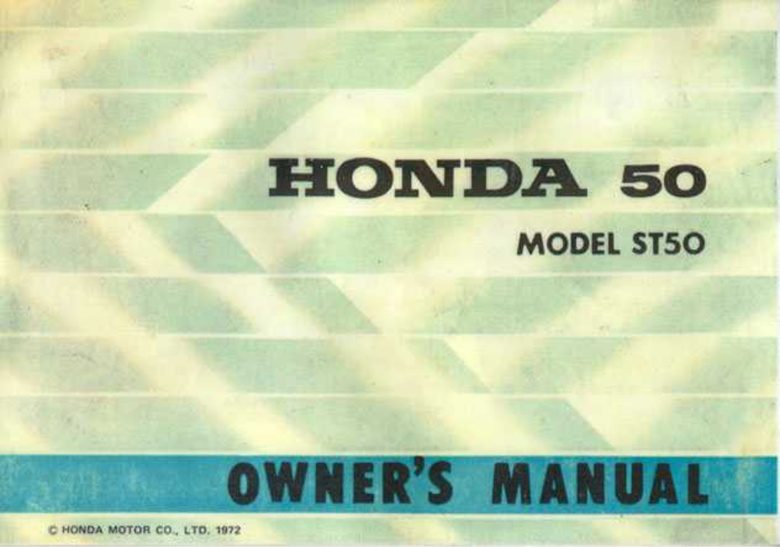 Honda ST50 User Manual