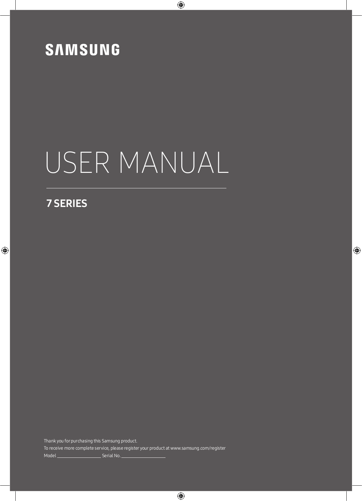 Samsung UE49MU7002, UE55MU7000, UE55MU7002 User Manual