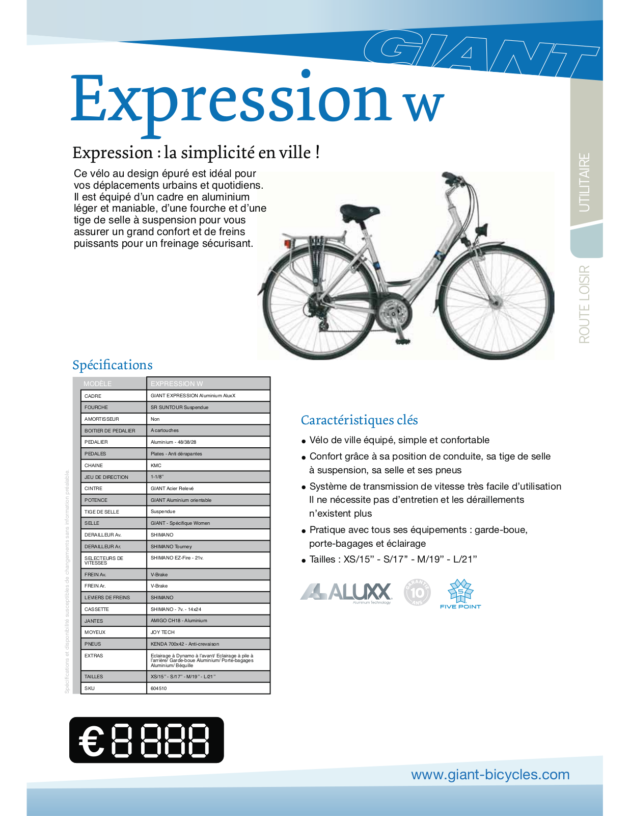 GIANT EXPRESSION W User Manual