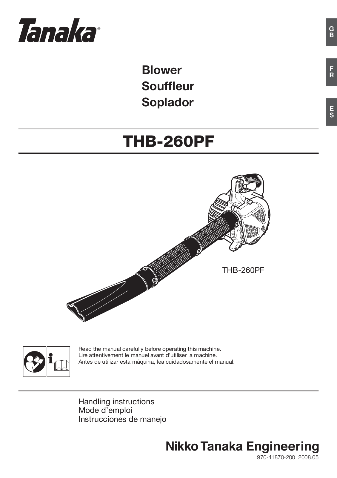 Tanaka THB-260PF User Manual