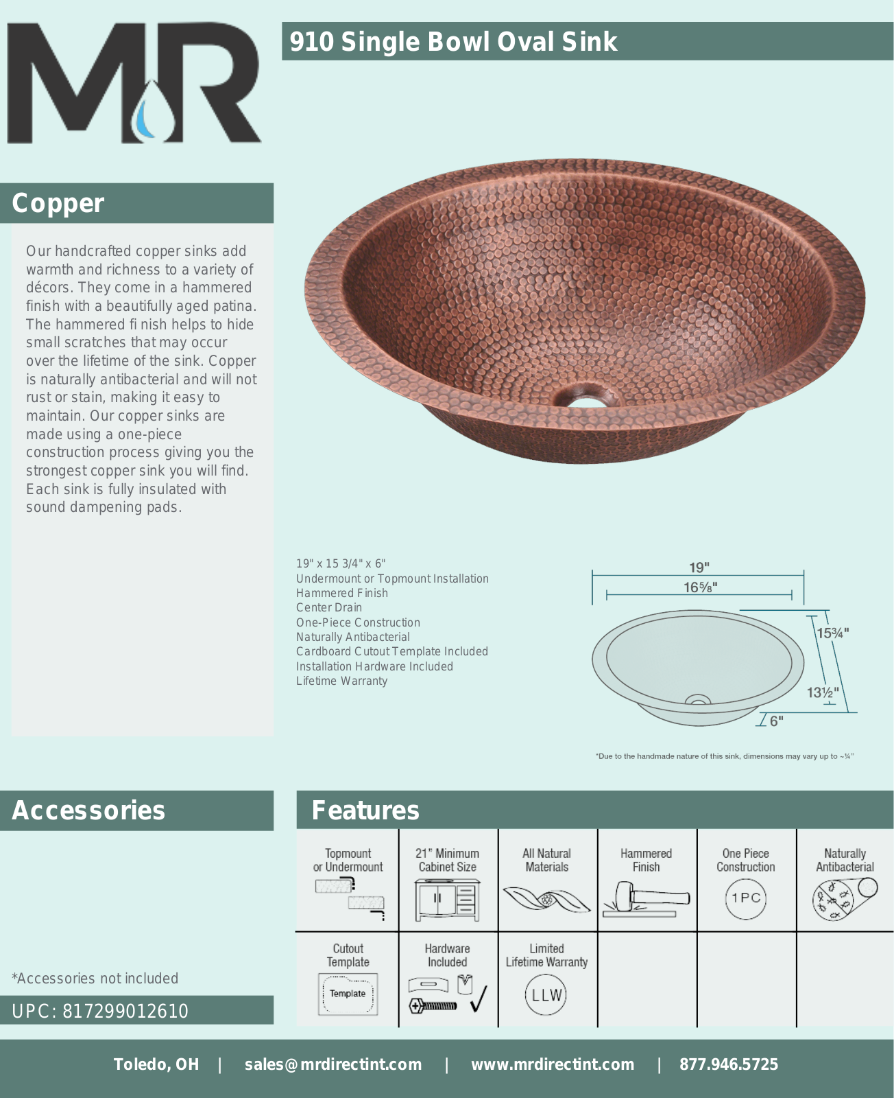 MR Direct MRDR1099 Specifications - ManualMachine.com