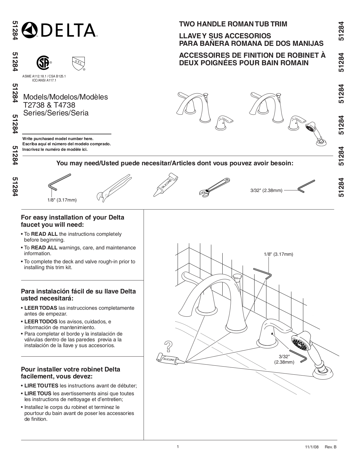 Factory Direct Hardware T4738 User Manual