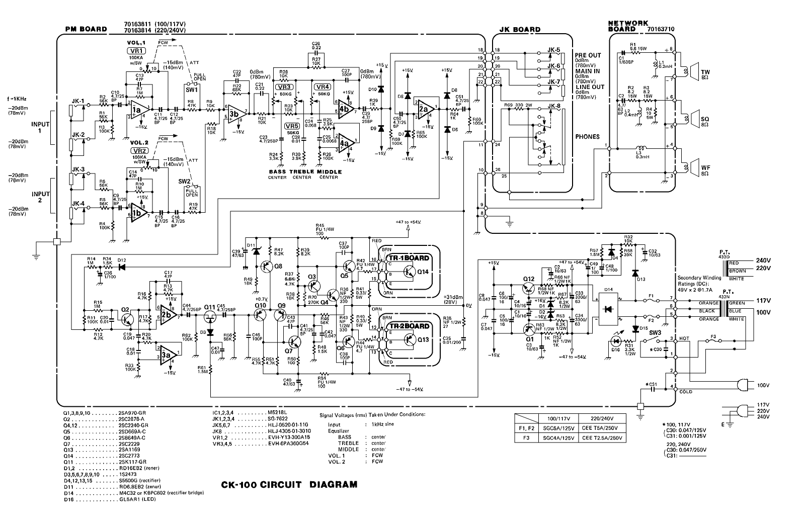 Roland ck100 schematic