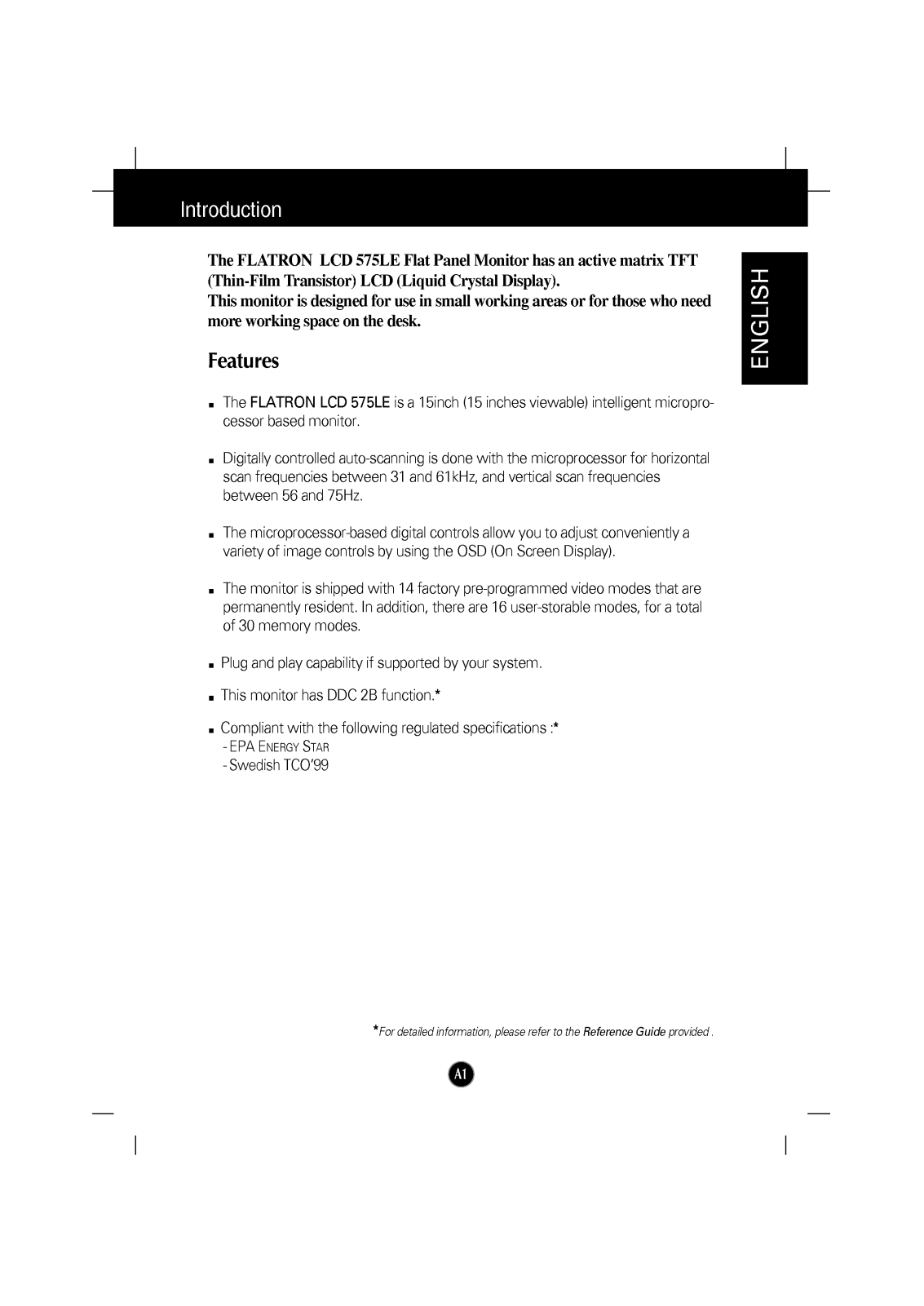 LG FLATRON LCD 575LE-LB565C-EA, FLATRON LCD 575LE-LB565D-EA User Manual