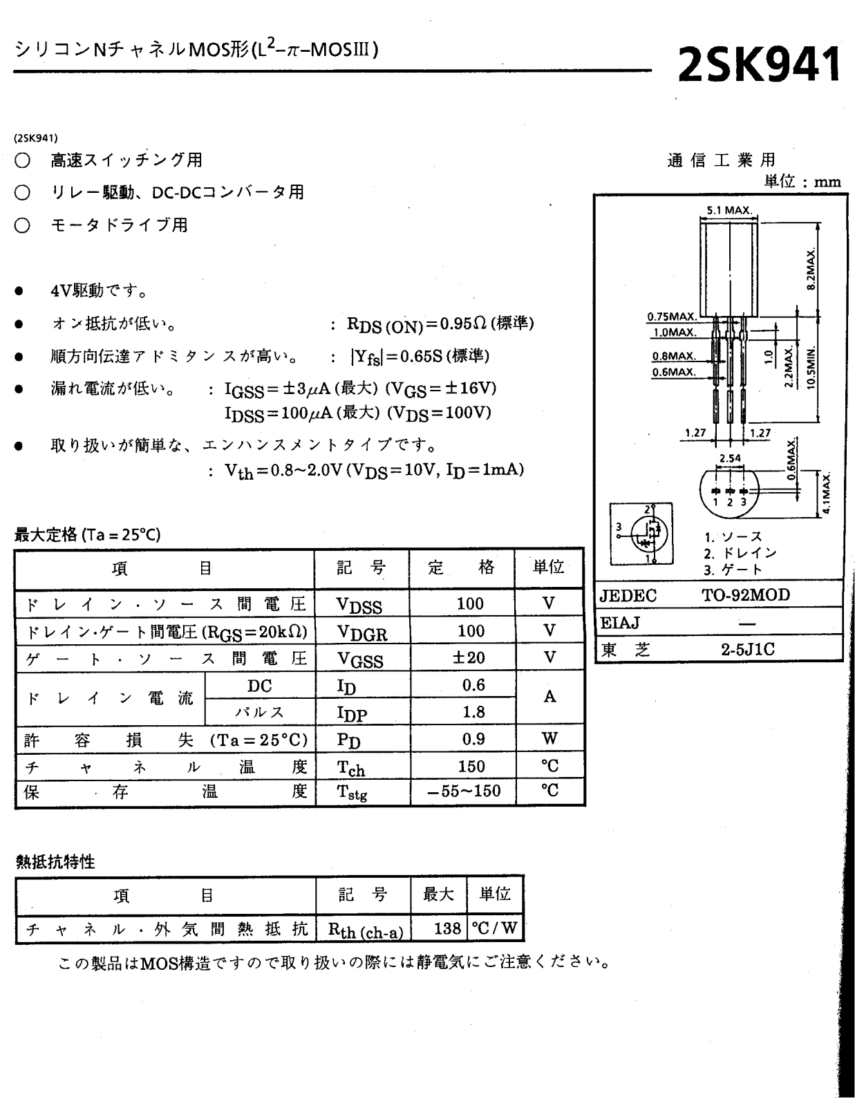 Philips 2sk941 DATASHEETS