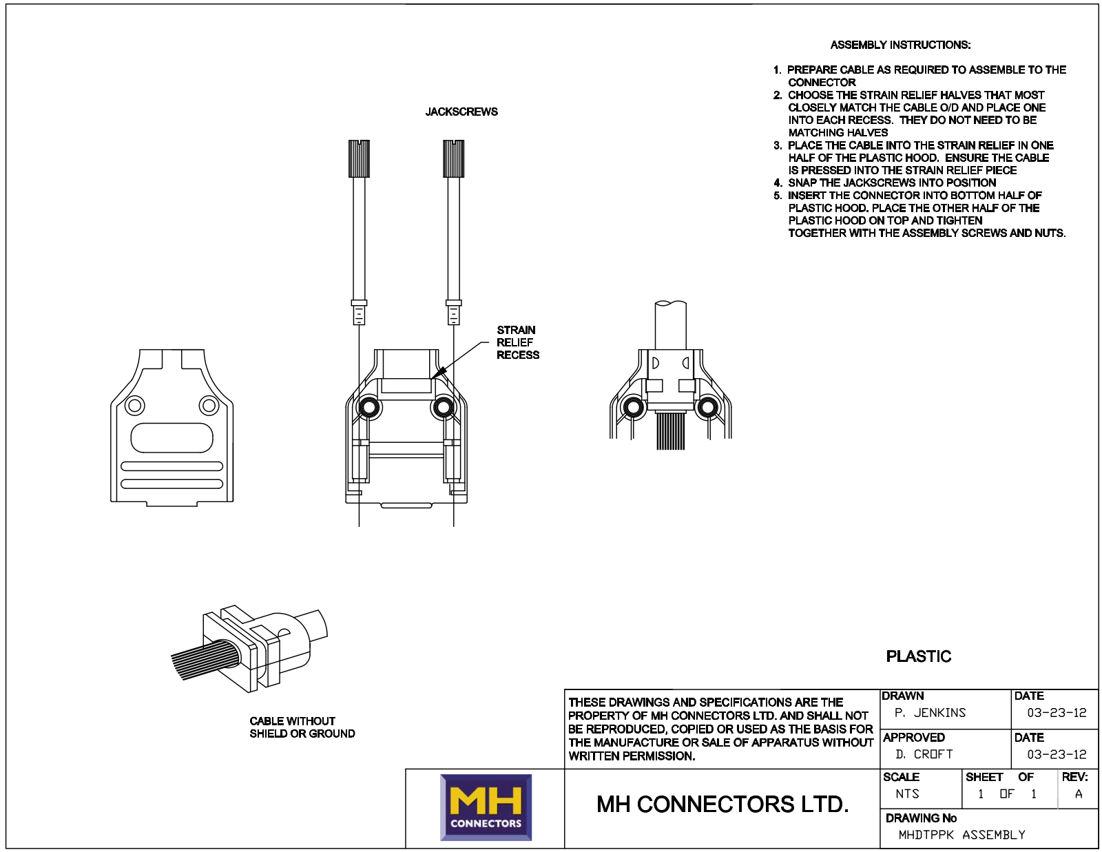 MH Connectors MHDTPPK Assembly