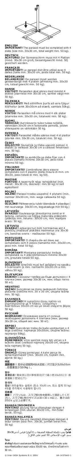 Ikea S09048432, 50260284, 10260295 User Manual