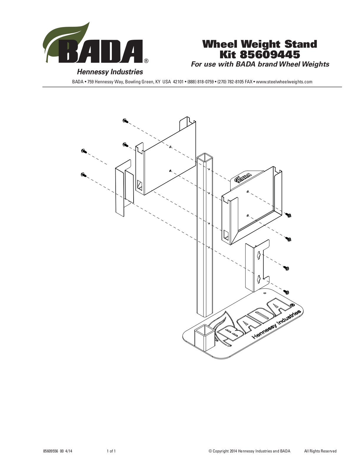 BADA Kit 85609445 User Manual