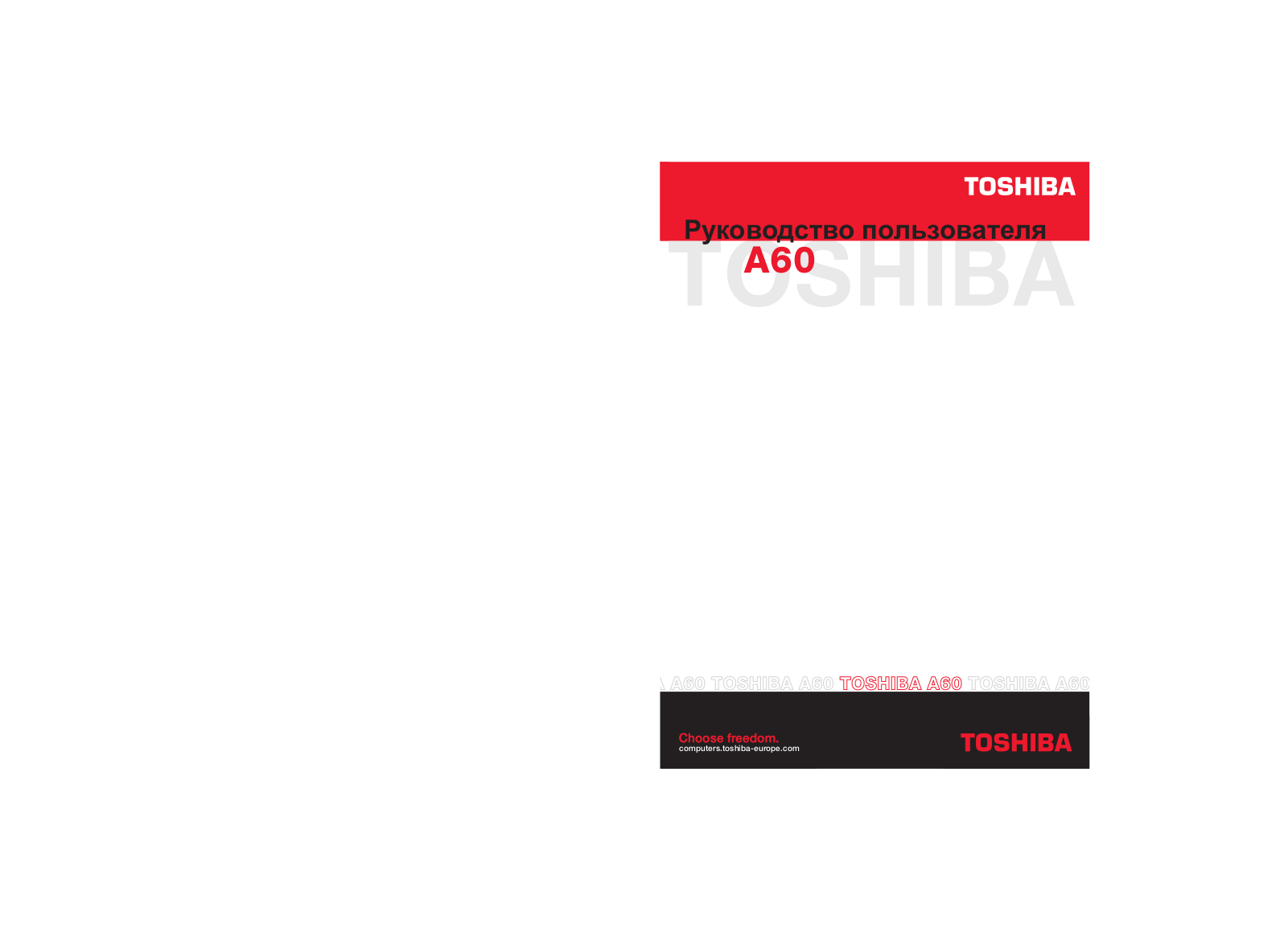 Toshiba Equium A100 User manual