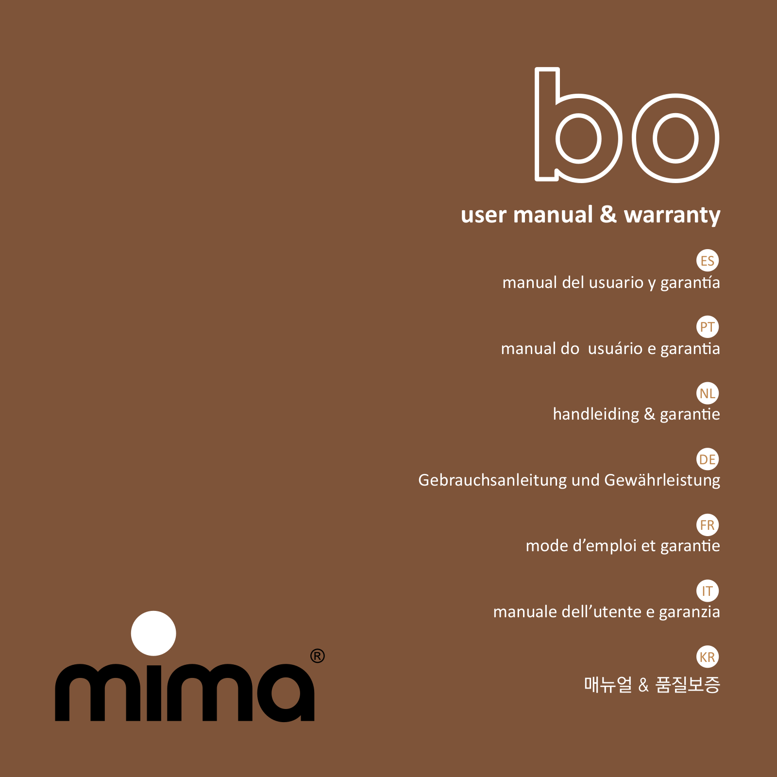 Mima Bo User Manual