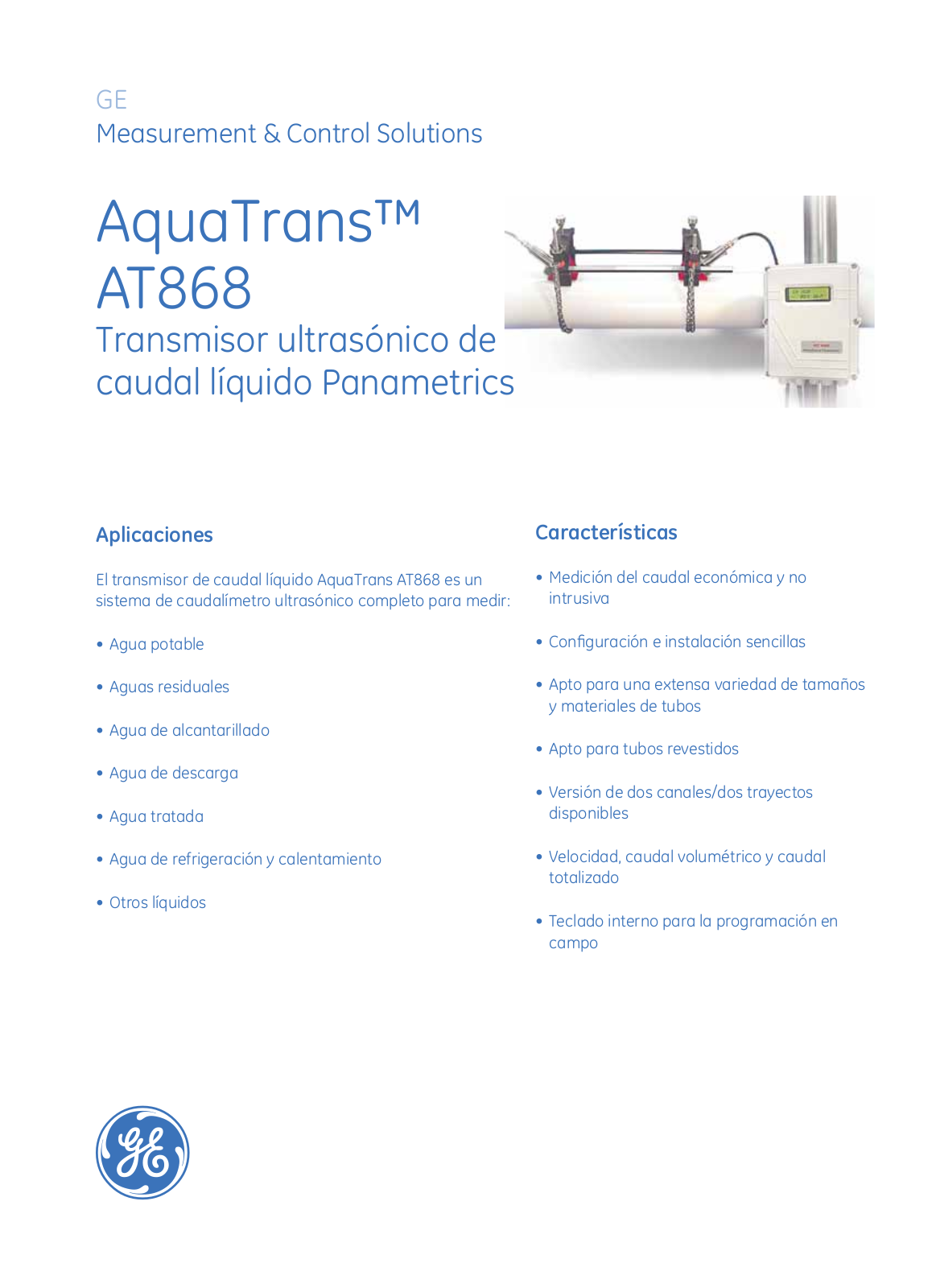 GE Sensing AT868 Data sheet