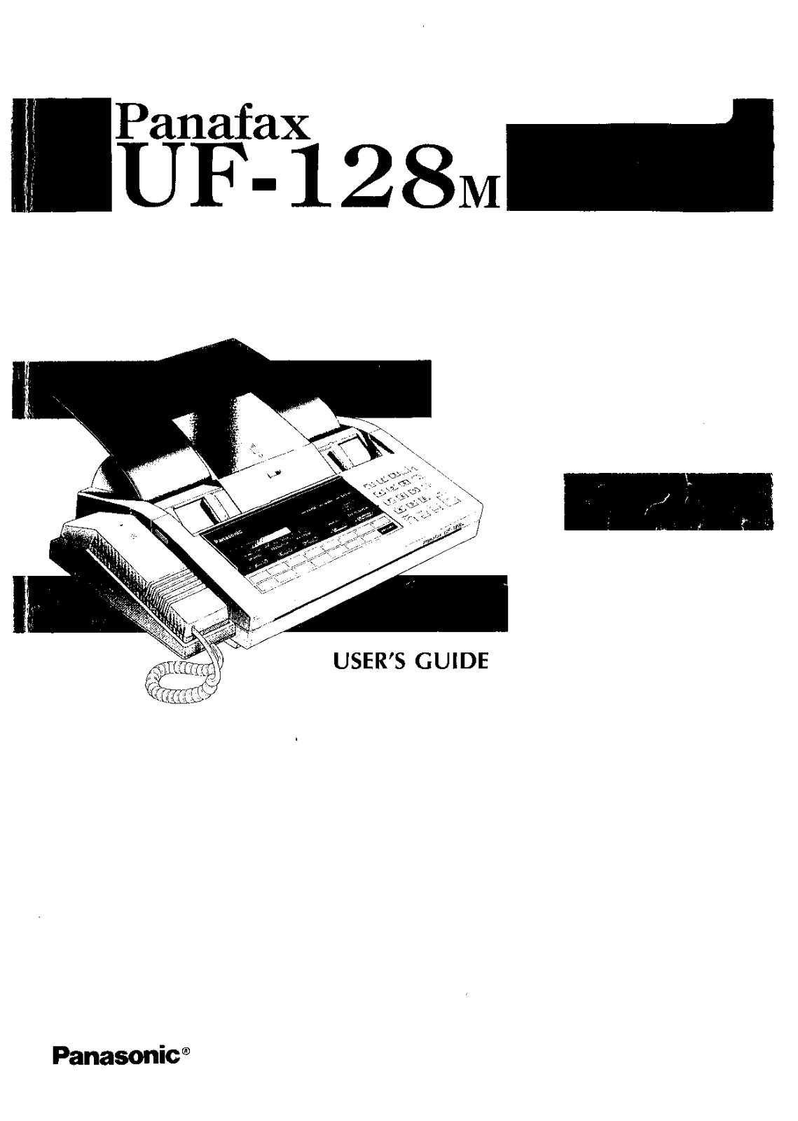 Panasonic UF-128m Service Manual