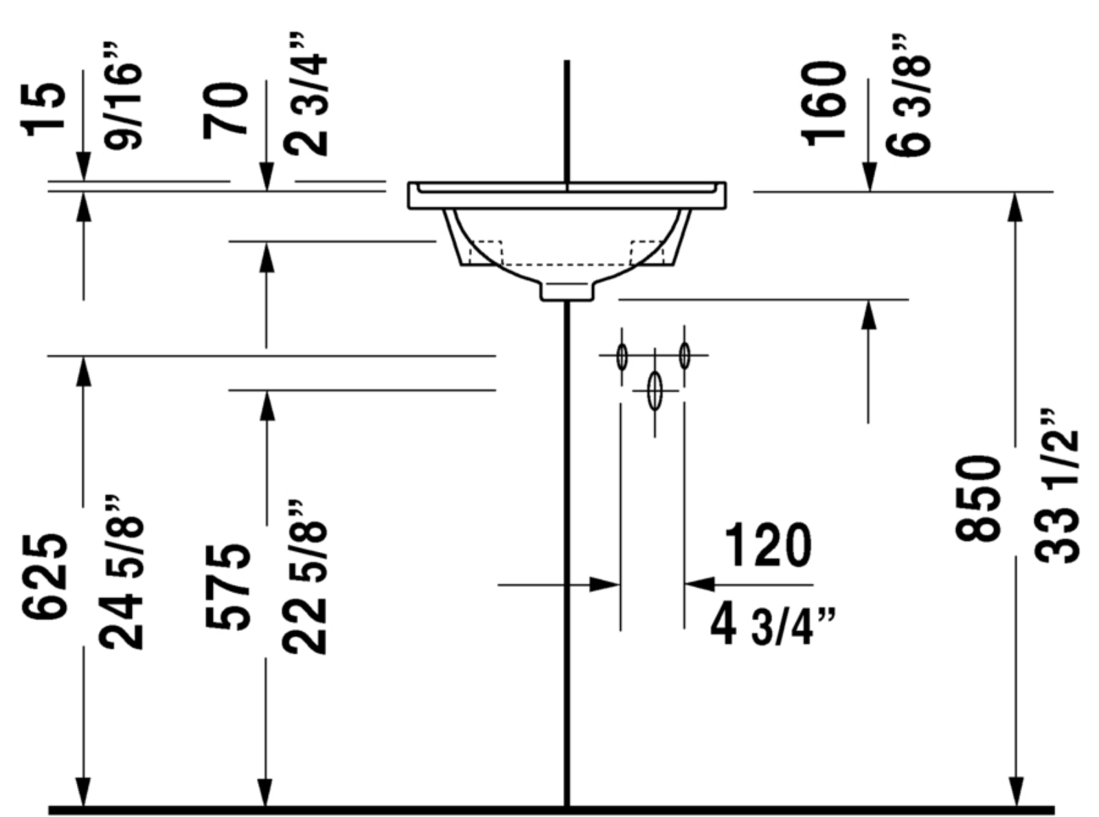 Duravit DRV1463 Dimensions - ManualMachine.com