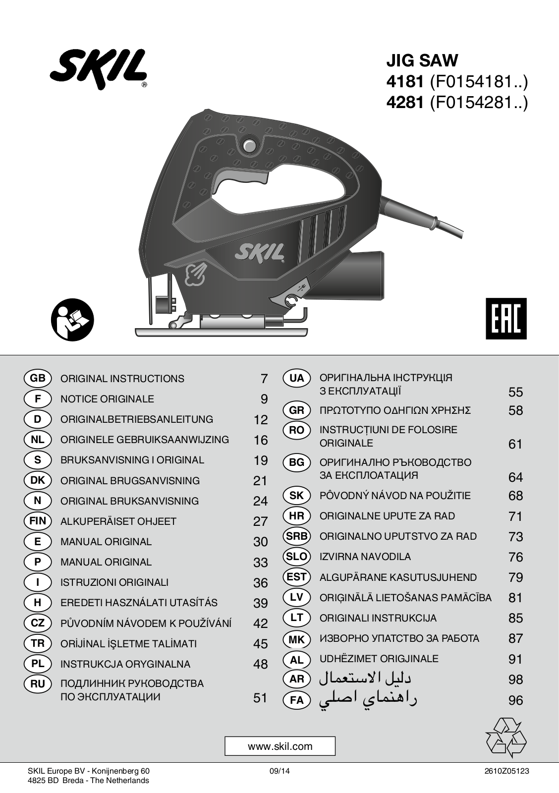 Skil 4181 LA User manual