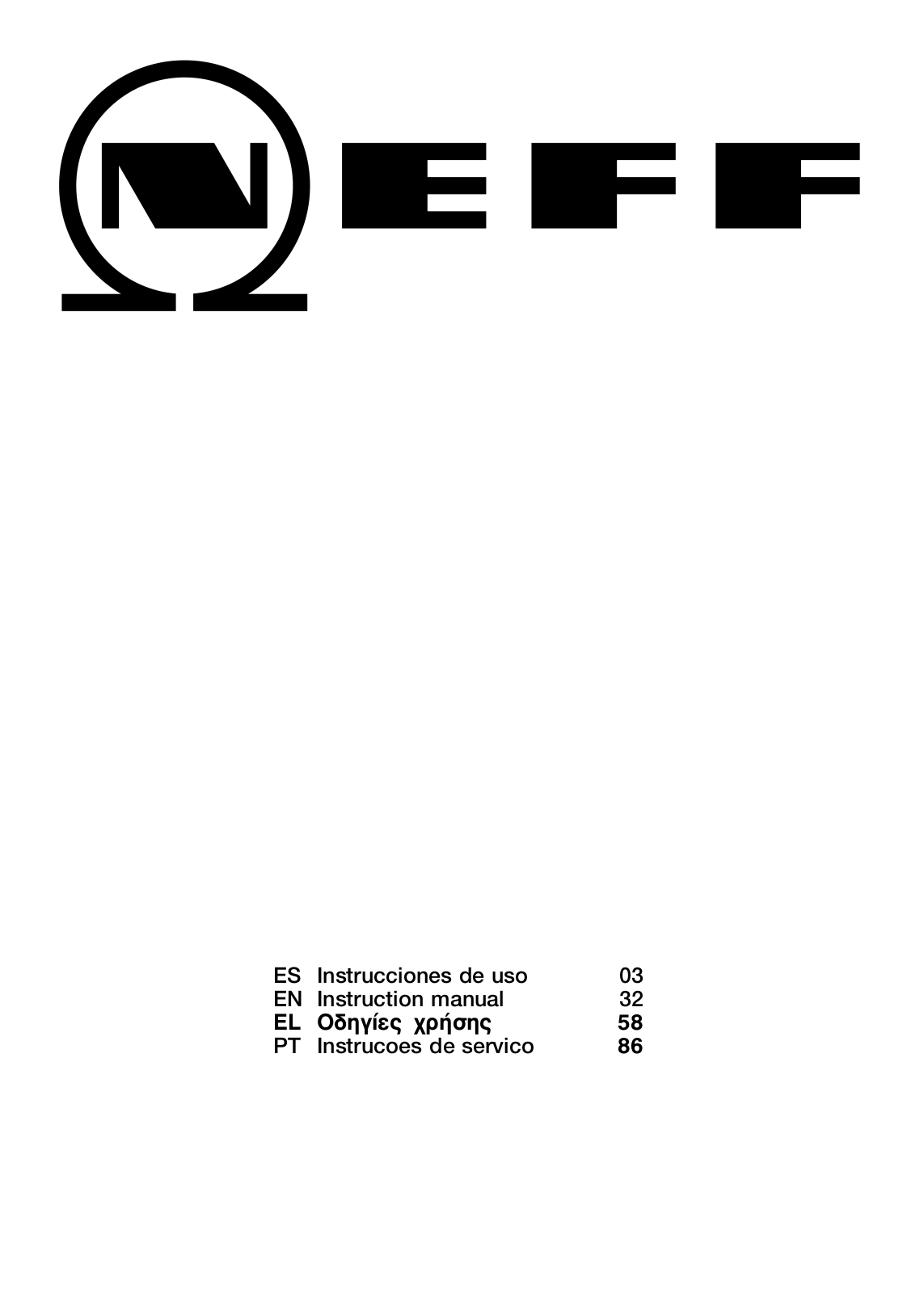 Neff T43R20N1 User Manual