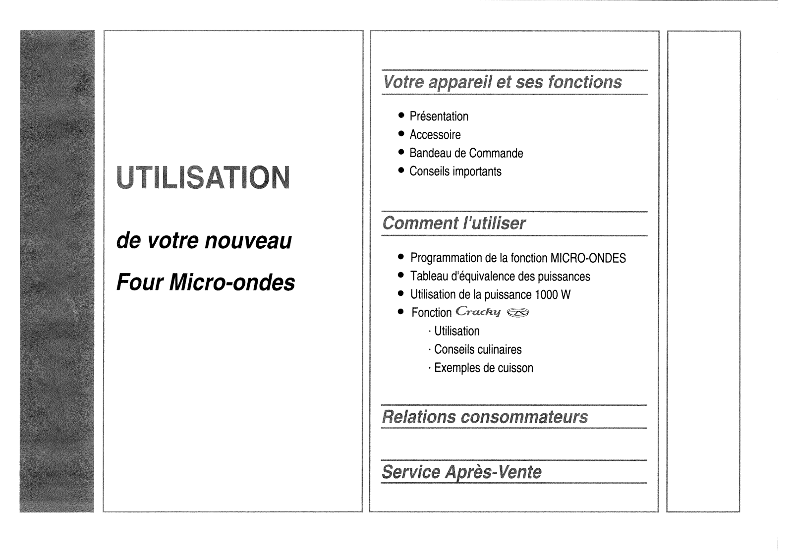 BRANDT MSP1120 User Manual