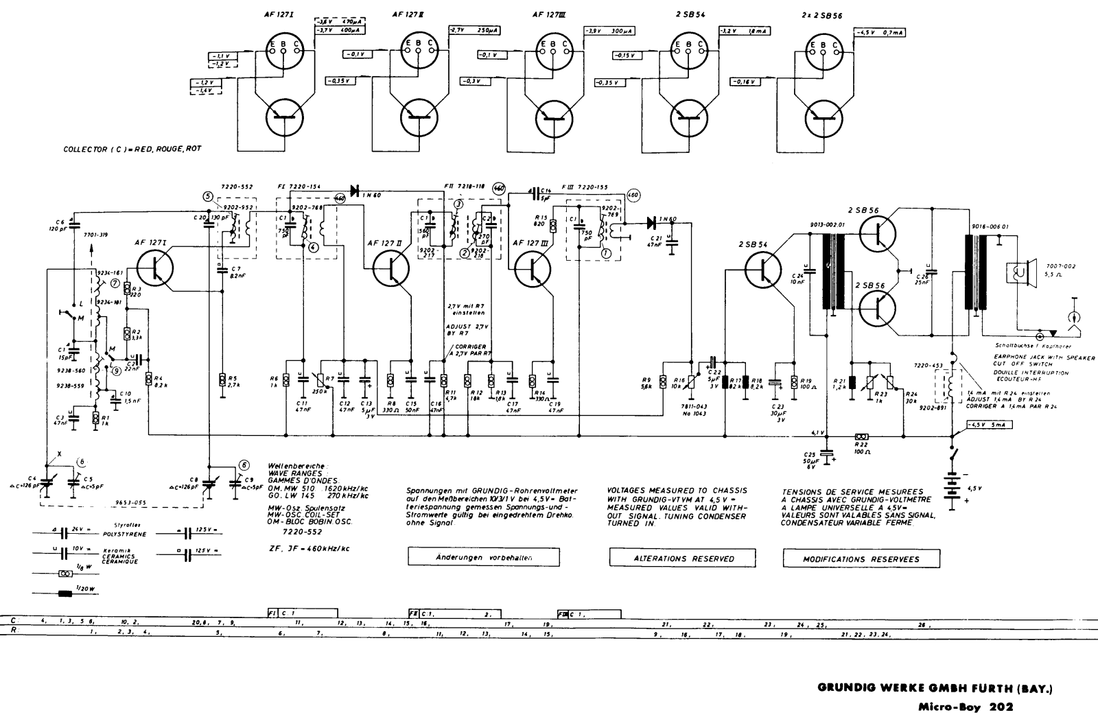 Grundig Micro-Boy-202 Schematic