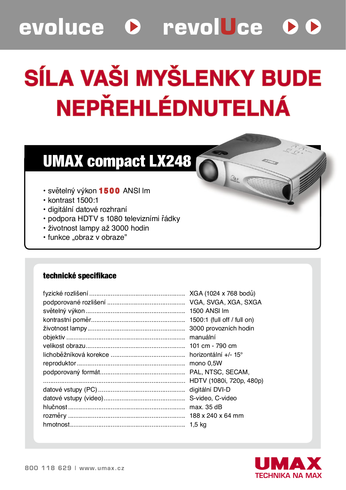 Umax COMPACT LX248 DATASHEET - ManualMachine.com