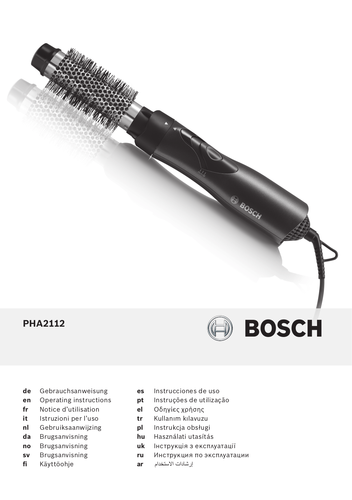 Bosch PHA 2112 User Manual