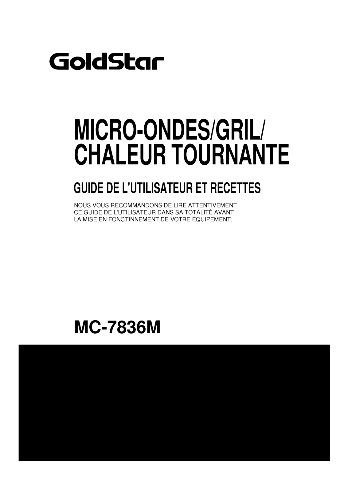 LG MC-7836M User Manual