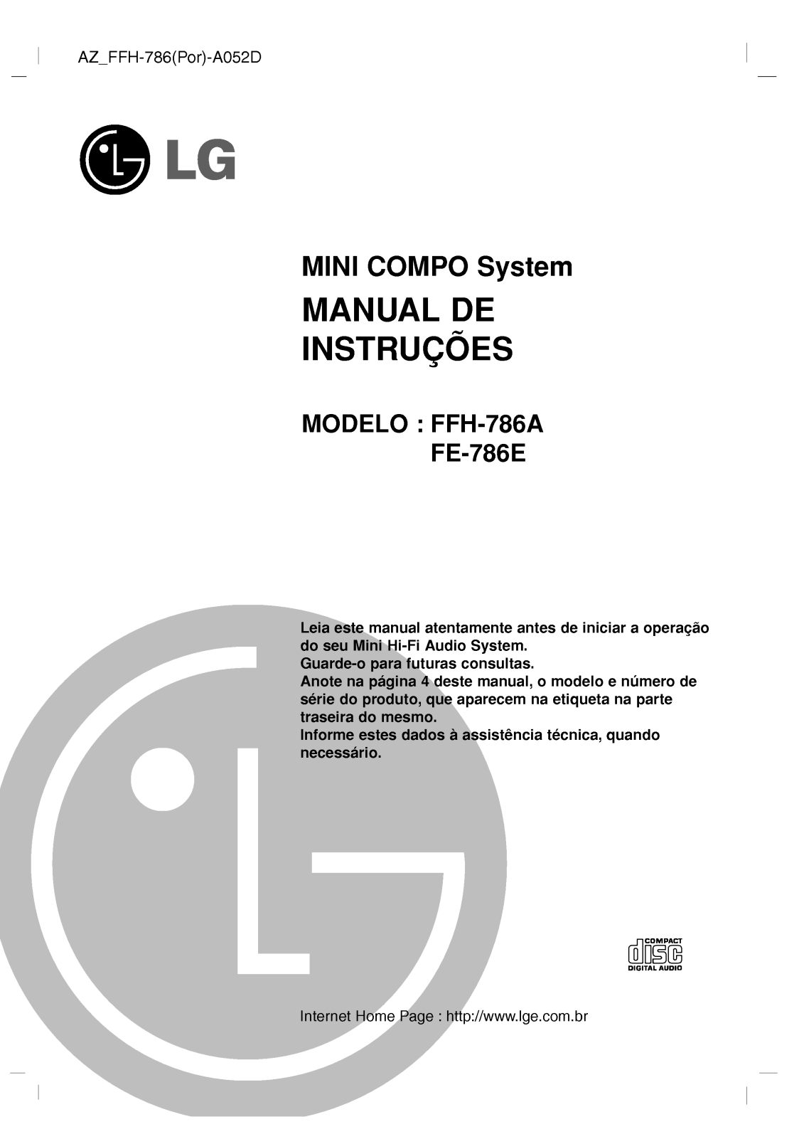 Lg FFH-786A User Manual
