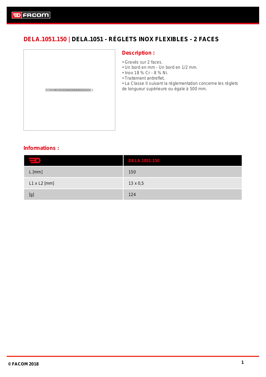 Facom DELA.1051.150 Specification - ManualMachine.com
