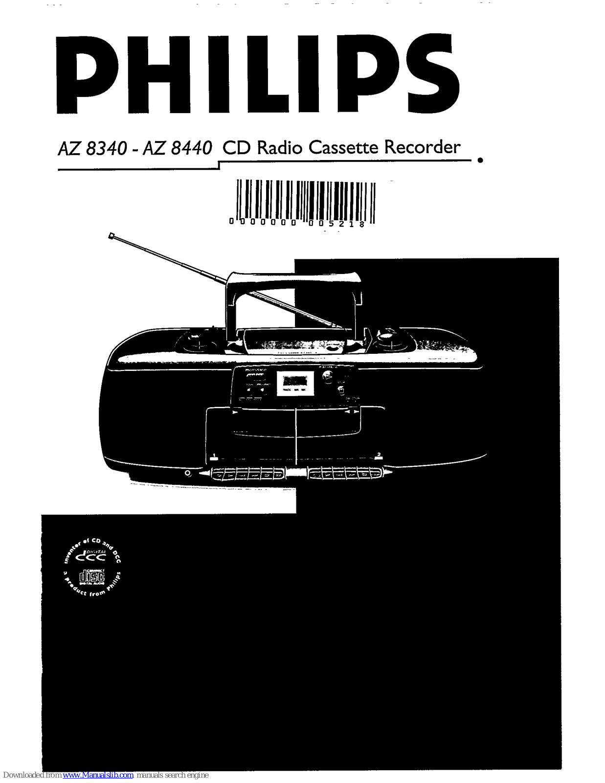 Philips AZ 8340, AZ8340/05, AZ8440/00, AZ8440 - annexe 1, AZ8340/00 User Manual