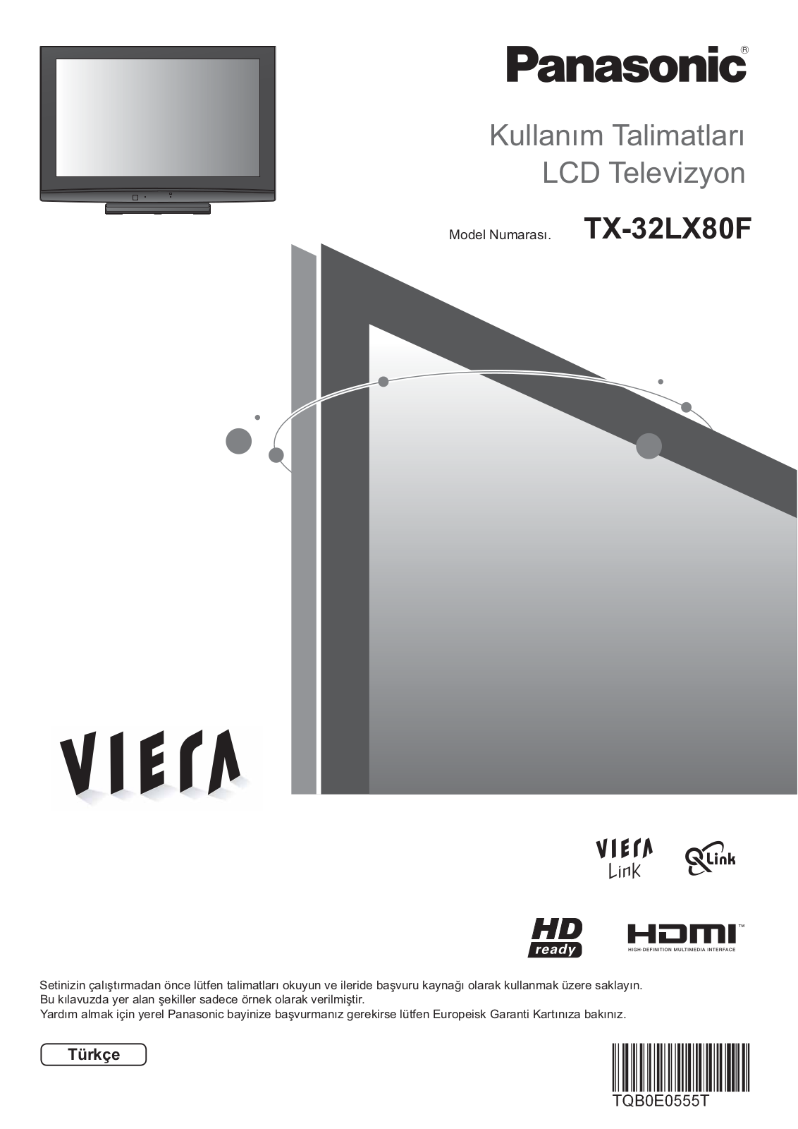 PANASONIC TX-32LX80F User Manual