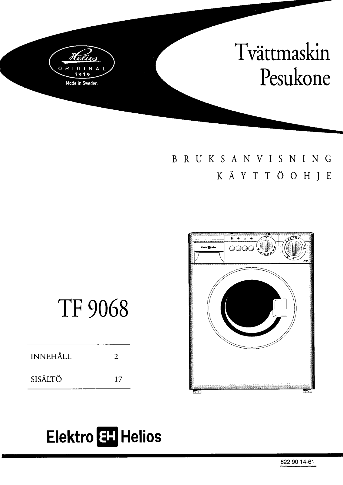 Elektro helios TF9068 User Manual