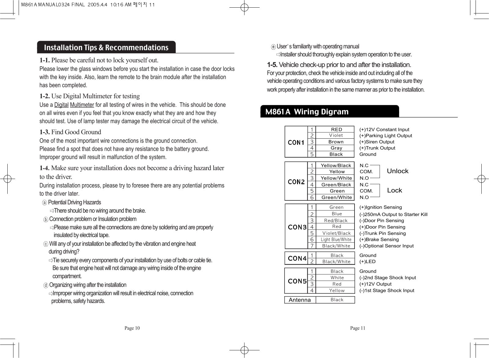 SEGI JR260A433 User Manual